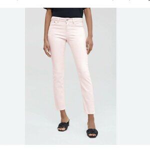 NWT Closed ''Baker'' Mid-Rise Jeans in Rose Quartz Pink Size 24